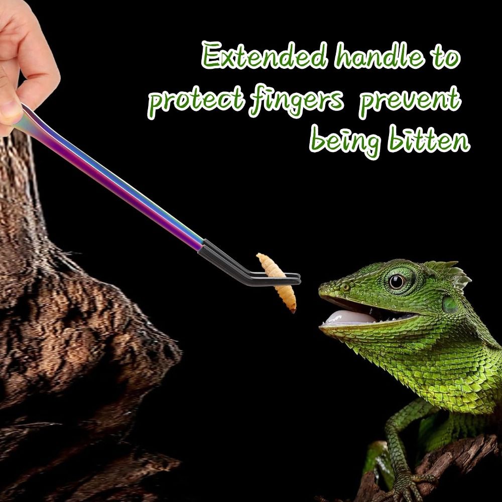 2PCS Penjepit Pakan Reptil dar - Feeding Tong Stainless ulasan dan harga