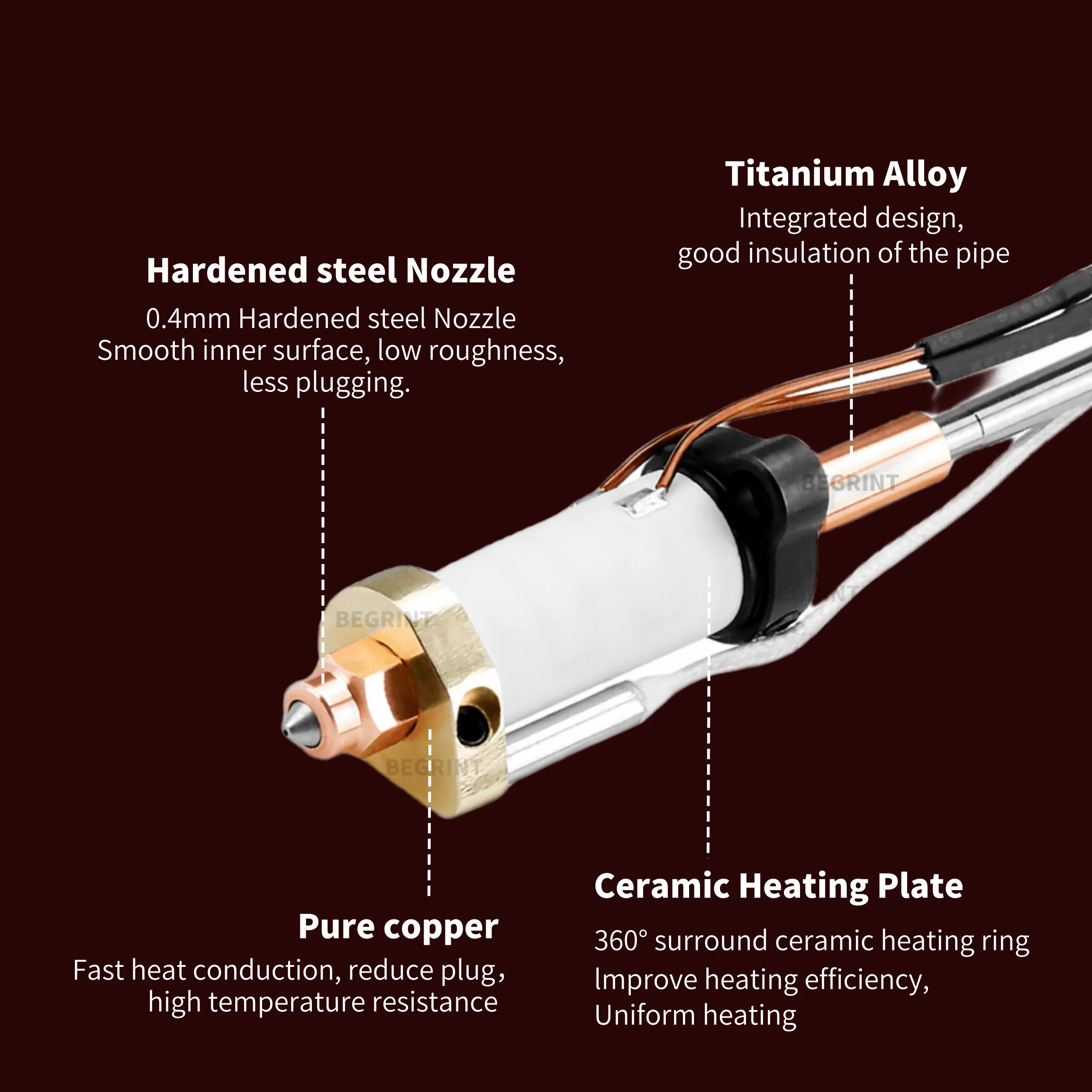 Kit Hotend Pemanas Keramik Suh - Ceramic Heat Emitter ulasan dan harga